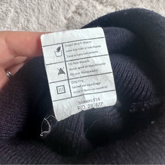 Carhartt | Navy Blue Foldover Beanie Hat | Size Adult - Picture 6 of 7